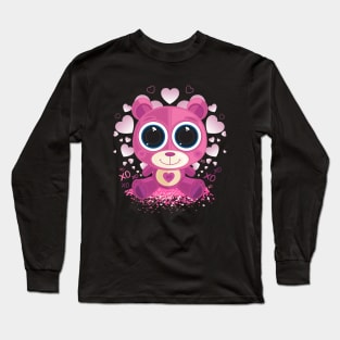 Valentine's Day Teddy Bear Long Sleeve T-Shirt